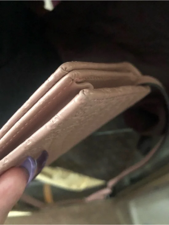 Gucci Blush Pink Embossed GG Crossbody Wallet - Picture 9 of 9